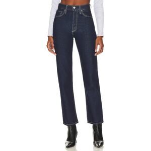 Agolde '90s' Blue Pinch Waist High Rise Straight Denim Jean Size 32